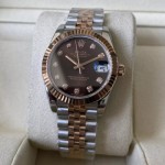 ROLEX 로렉스 여성용 데이저스트 브라운 다이아몬드 다이얼 콤비 SS/RG 31mm 278271