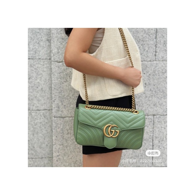 GUCCI 구찌 GG 마몽 마틀라세 숄더백 443497-4