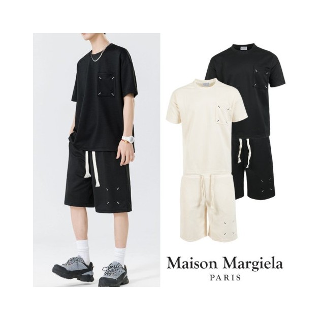MAISON MARGIELA 메종마르지엘라 시그니처 스티치 자수 트레이닝 셋업