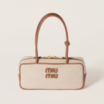 MIUMIU 미우미우 캔버스 및 가죽 보백 5BB173