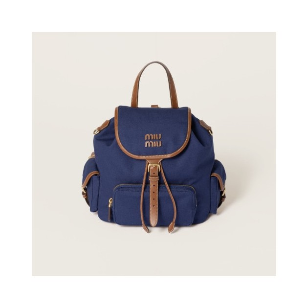 MIUMIU 미우미우 캔버스 및 가죽 백팩 5BZ042 2COLOR