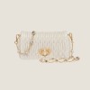 MIUMIU 미우미우 크리스털 나파 가죽 및 크리스털 미니백 5BP079