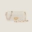 MIUMIU 미우미우 크리스털 나파 가죽 및 크리스털 미니백 5BP079