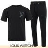 LOUIS VUITTON 루이비통 투톤 엠보 나염 반팔 & 긴바지 셋트