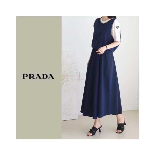 PRADA 프라다 브이이중 원피스 2COLOR