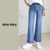 MIUMIU 미우미우 와이드 청바지