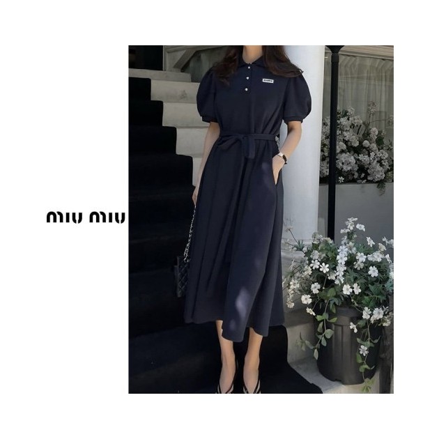 MIUMIU 미우미우 줄리 카라 원피스 3COLOR