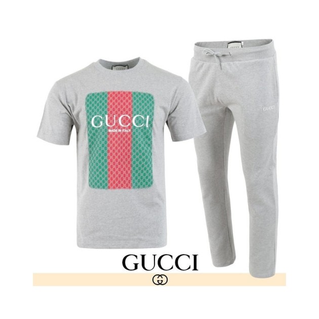 GUCCI 구찌 웹프린트 로고 반팔 & 긴바지 셋트