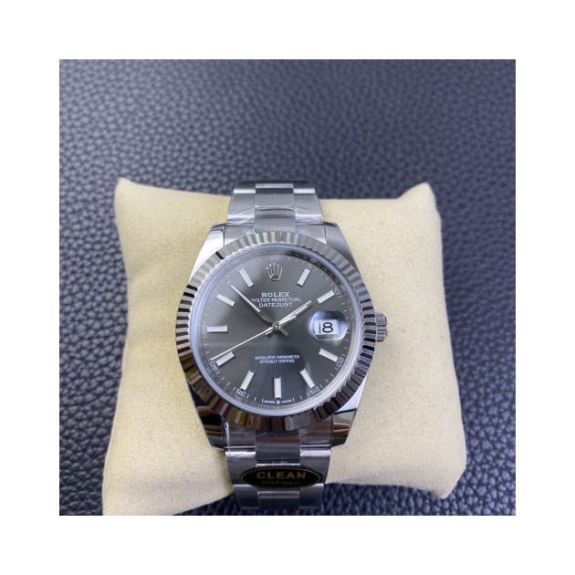 ROLEX 로렉스 데이저스트 그레이 다이얼 바인덱스 SS 오이스터 41mm