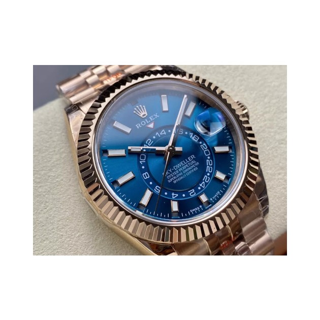 ROLEX 로렉스 스카이드웰러 청판 다이얼 로즈골드 금통 쥬빌레 42mm