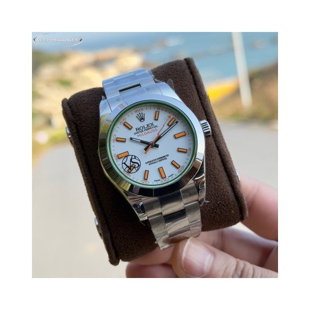 ROLEX 로렉스 밀가우스 화이트 다이얼 SS 브레이슬릿 40mm