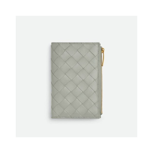 BOTTEGA VENETA 보테가베네타 인트레치아토 미디엄 지퍼 바이폴드 지갑 749940