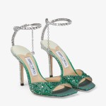 JIMMY CHOO 지미추 여성용 구두 Saeda Sandal 100 굽높이 10cm