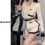 MIUMIU 미우미우 골지 브이 가디건 반바지 세트 2COLOR