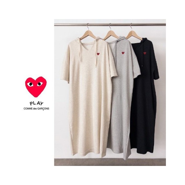 COMME DES GARCONS 꼼데가르송 브이 후드라인 원피스