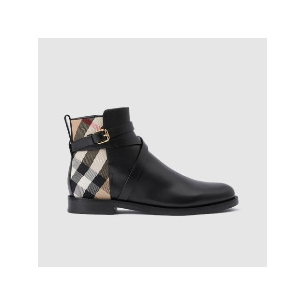 BURBERRY 버버리 여성용 체크 레더 부츠 80568191 3COLOR