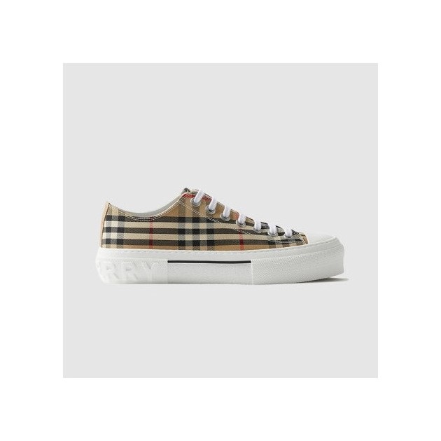 BURBERRY 버버리 남여공용 체크 코튼 스니커즈 80505061