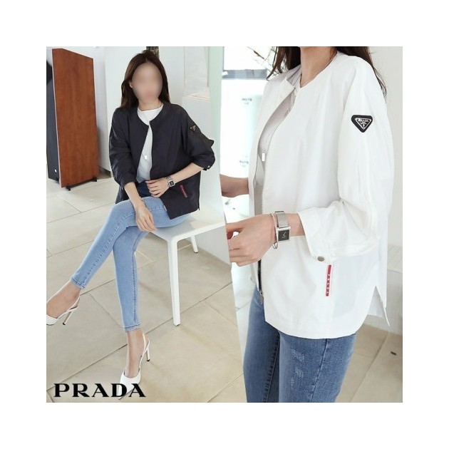 PRADA 프라다 7부 바람막이