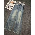DIOR 디올 뒷포인트 기본 일자 청바지