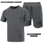 ALEXANDER WANG 알랙산더 왕 피그먼트 엠보 나염 반팔 & 반바지 셋트