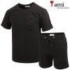 AMI 아미 빅 엠보 반팔 & 반바지 셋트