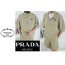 PRADA 프라다 삼각로고 리나일론 반팔 셔츠 셋업