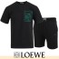 LOEWE 로에베 그린 자수 반팔 & 반바지 셋트