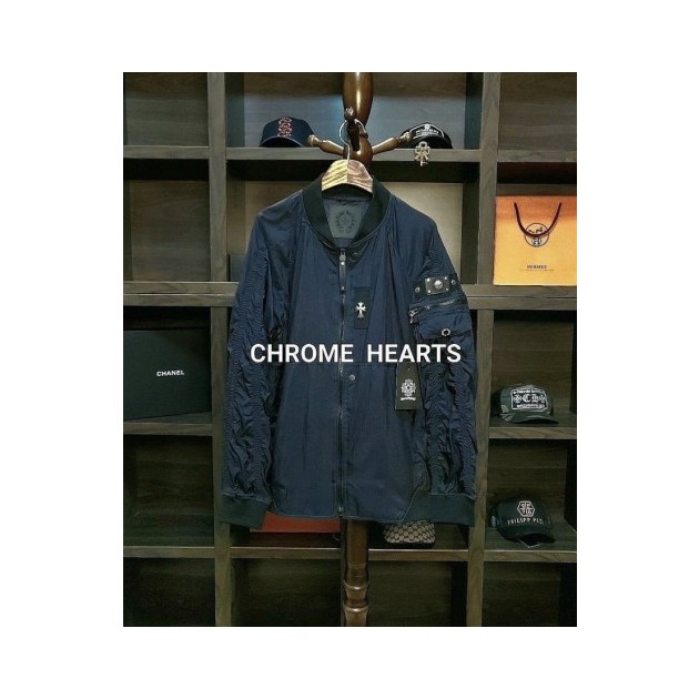 CHROME HEARTS 크롬하츠 크로스 카라 메탈스터드 윈드 바람막이