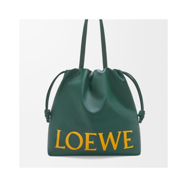 LOEWE 로에베 플라멩코 로고 토트 나파 카프스킨