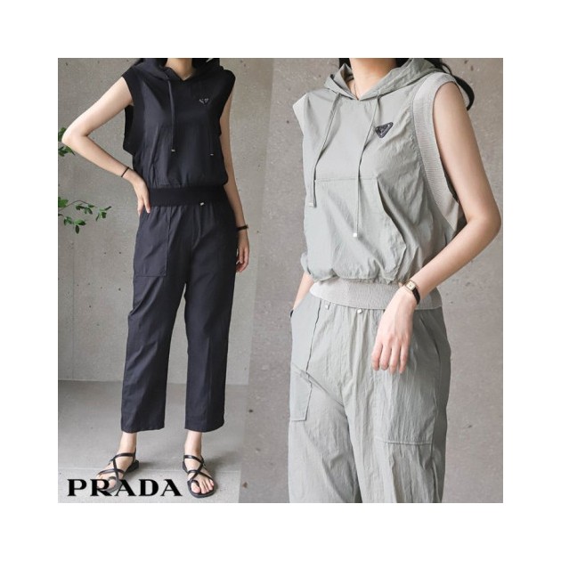 PRADA 프라다 후드 츄리닝 셋트