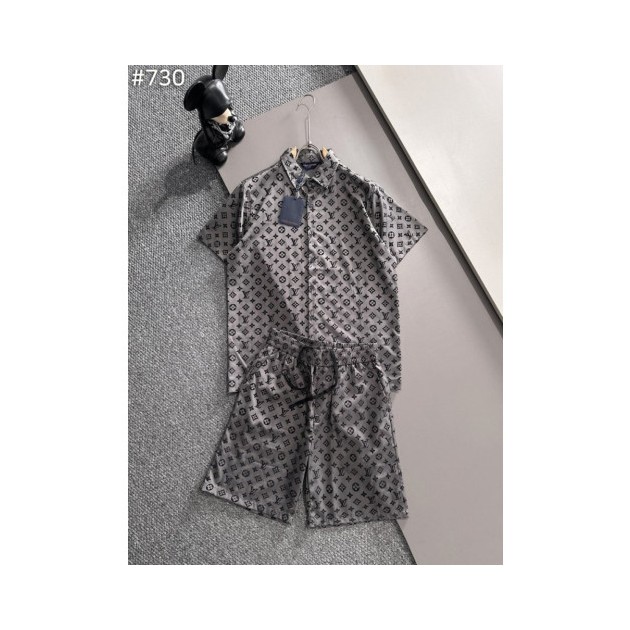 LOUIS VUITTON 루이비통 모노그램 반팔 셔츠 & 팬츠 세트