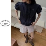 PRADA 프라다 프릴 퍼프 스트링 집업자켓 3COLOR
