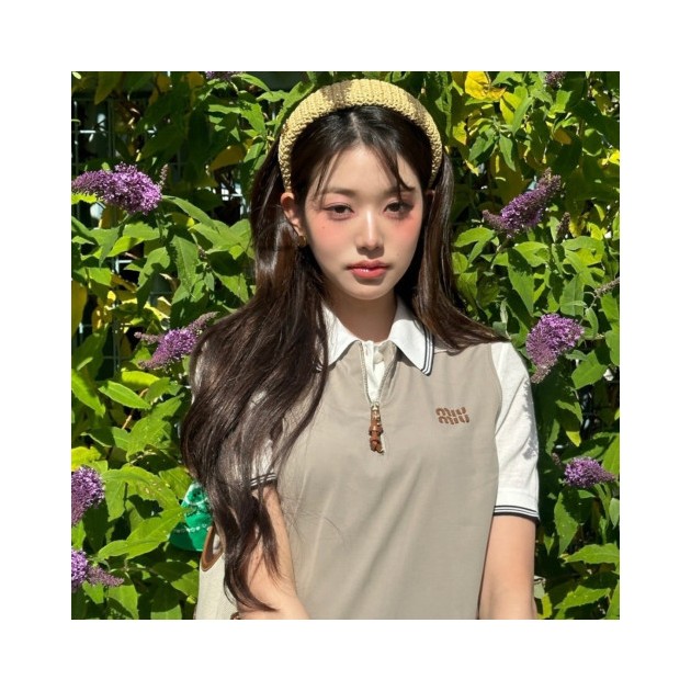 MIUMIU 미우미우 장원영 피케 원피스