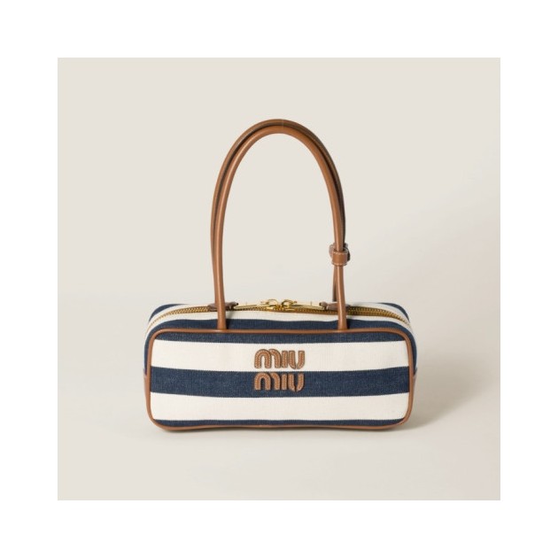 MIUMIU 미우미우 캔버스 가죽 보백 5BB173 2COLOR