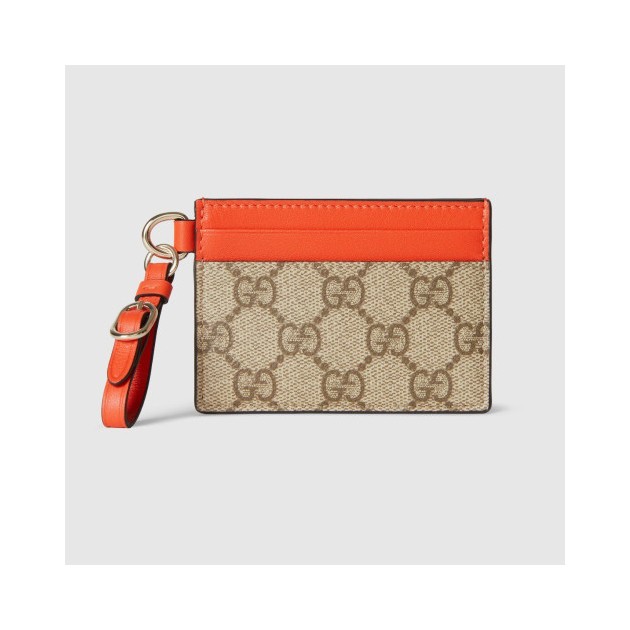GUCCI 구찌 GG 엠블럼 스트랩 카드 케이스 819121