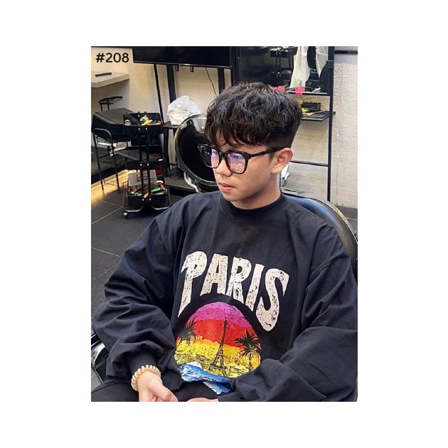 BALENCIAGA 발렌시아가 트로피칼 로고 프린팅 루즈핏 긴팔티셔츠 2COLOR