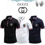 GUCCI 구찌 타이거 자수 반팔 카라티