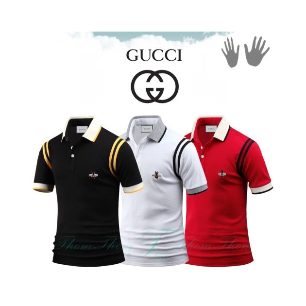 GUCCI 구찌 테이프 벌 반팔 카라티