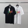 GUCCI 구찌 그라데이션로고 코튼 반팔티