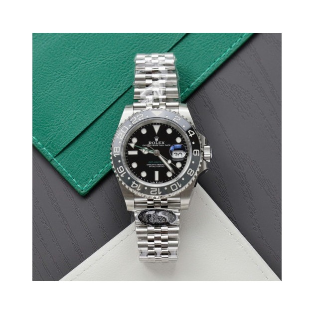 ROLEX 로렉스 GMT 마스터 II 브루스 웨인 쥬빌레 SS 브레이슬릿 40mm 126710 GRNR