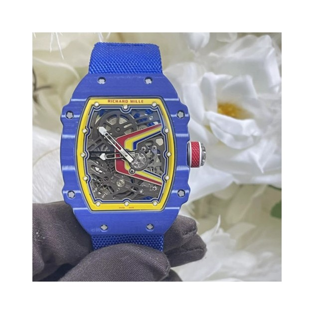 RICHARD MILLE 리차드밀 페르난도 알론소 에디션 블루 카본 RM67-02