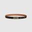 HERMES 에르메스  Lagune 벨트 버클 Hermes sur Mer 리버서블 가죽 스트랩 (금장/은장)