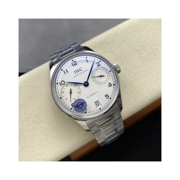IWC 아이더블유씨 포르투기저 세븐데이즈 화이트골드 화이트 다이얼 SS 브레이슬릿 42mm IW501702