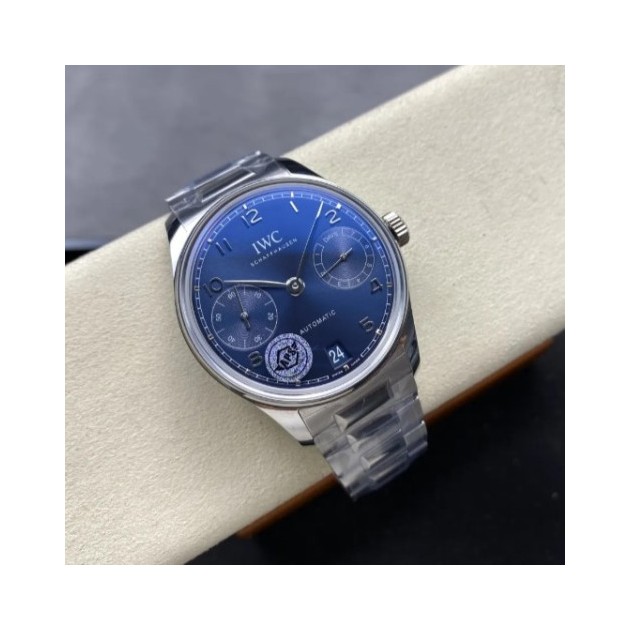 IWC 아이더블유씨 포르투기저 세븐데이즈 화이트골드 블루 다이얼 SS 브레이슬릿 42mm IW501704