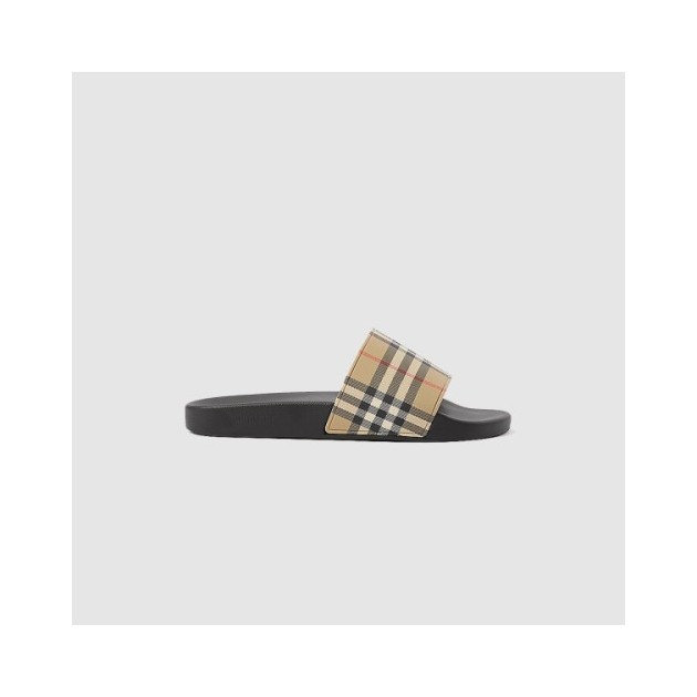 BURBERRY 버버리 체크 슬라이드 805694