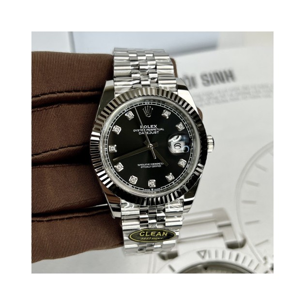 ROLEX 로렉스 데이저스트 검판 다이얼 10P 다이아 SS 쥬빌레 41mm 126334