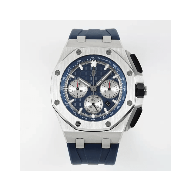 AUDEMARS PIGUET 오데마피게 로얄오크 오프쇼어 크로노그래프 블루 다이얼 SS 블루 러버 밴드 44mm 26420
