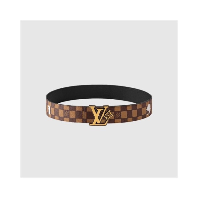 LOUIS VUITTON 루이비통 LV 플라워 다미에 프렌드십 리버서블 벨트 M4431T (금장/은장)
