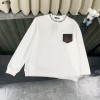 LOUIS VUITTON 루이비통 FW 가죽 패치 자수 라운드 맨투맨 2COLOR