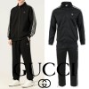 GUCCI 구찌 스트라이프 스틸로고 집업 셋업
